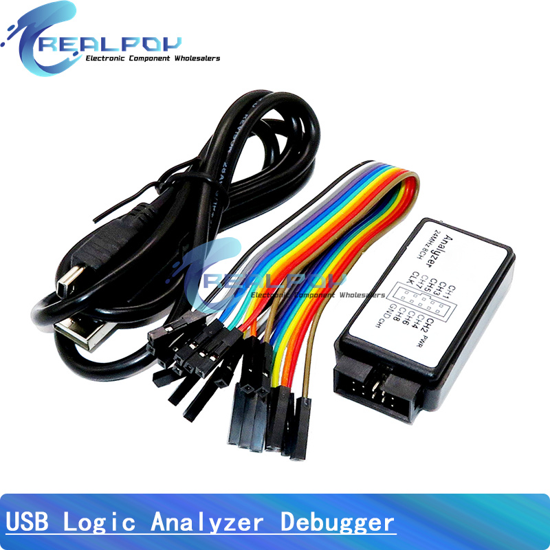 Diy Electronics Project Kit - USB Logic Analyzer 24MHz 8 ช่อง