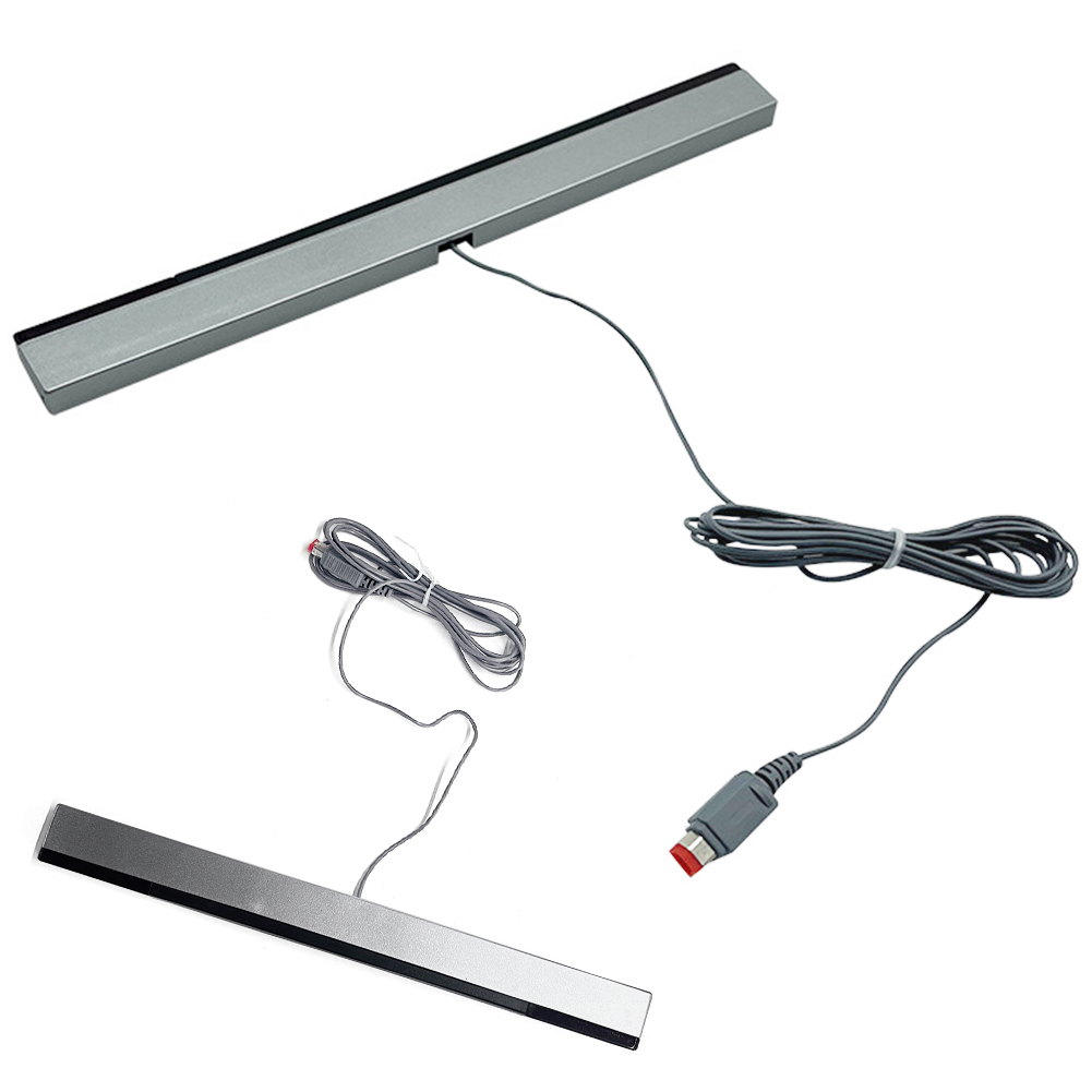 Ir Infrared Receiver - ตัวรับสัญญาณเซ็นเซอร์ตรวจจับความเคลื่อนไหวแบบมีสายพร้อมสายต่อขยาย รีโมทอินฟราเรด แถบเซ็นเซอร์อินฟราเรดแบบมีสาย แถบเซ็นเซอร์อินฟราเรดแบบมีสายสำหรับ Wii/Wii U