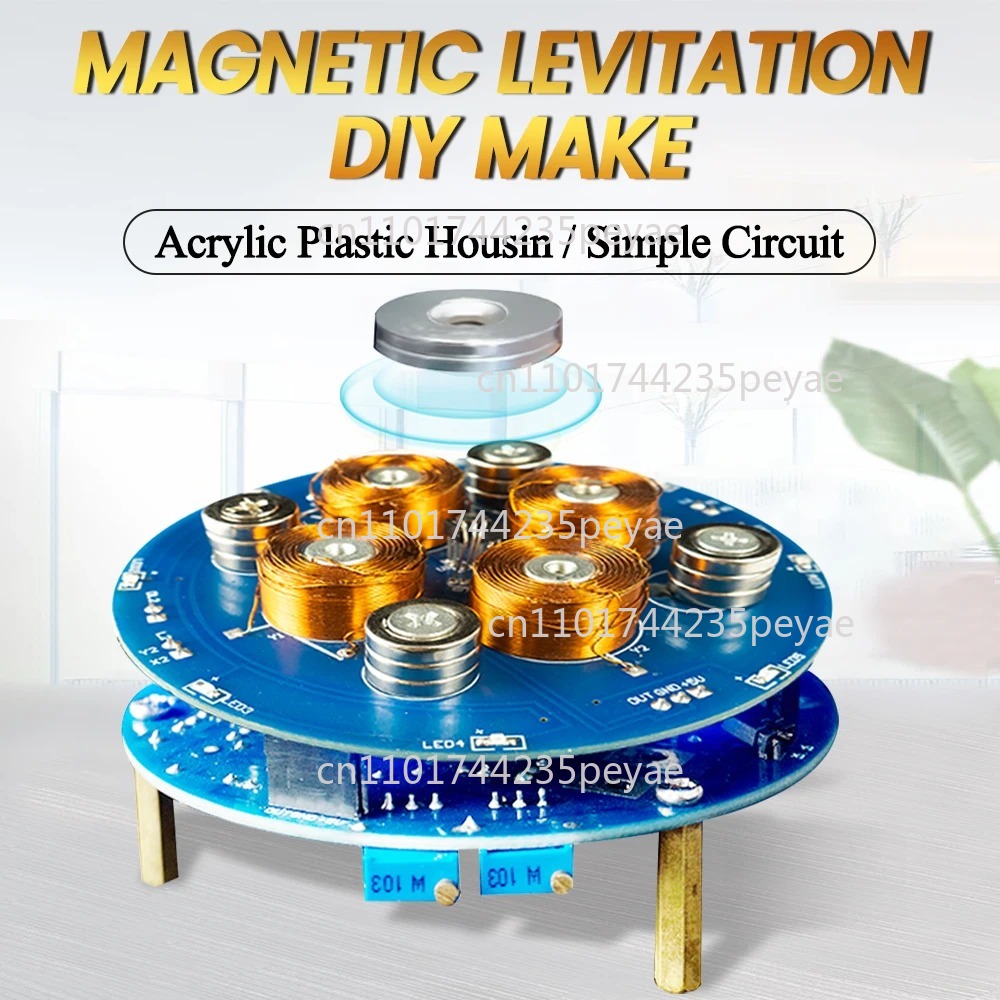 Diy Electronics Project Kit - ชุดอุปกรณ์ DIY สำหรับการทดลองการลอยตัวด้วยแม่เหล็ก ฝึกประกอบแผงวงจร PCB และการบัดกรี
