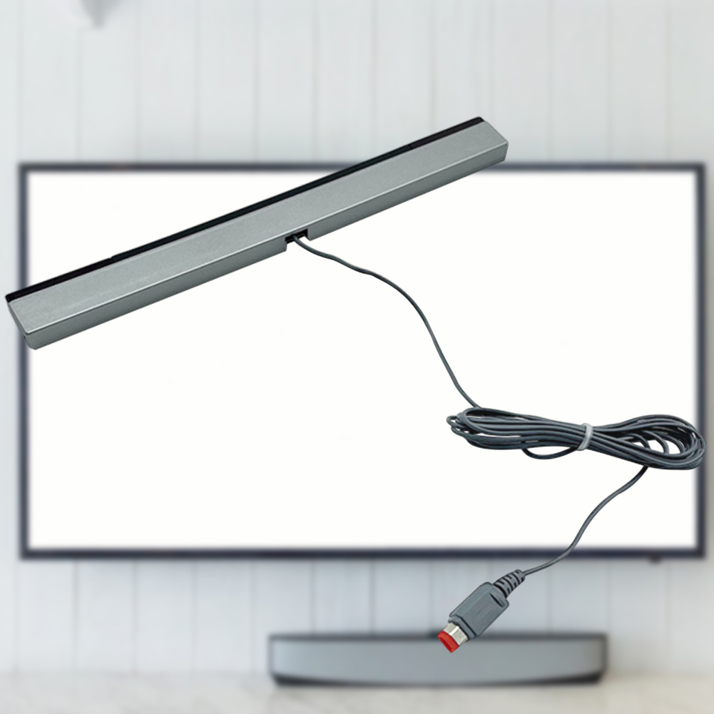 Ir Infrared Receiver - แถบเซ็นเซอร์อินฟราเรดแบบมีสายพร้อมสายต่อขยาย แถบเซ็นเซอร์ตรวจจับความเคลื่อนไหวแบบมีสายสำหรับเครื่อง Wii Wii U