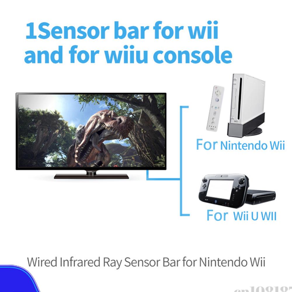 Ir Infrared Receiver - แถบเซ็นเซอร์อินฟราเรดแบบมีสายพร้อมสายต่อขยาย แถบเซ็นเซอร์อินฟราเรดแบบมีสายสำหรับ Wii