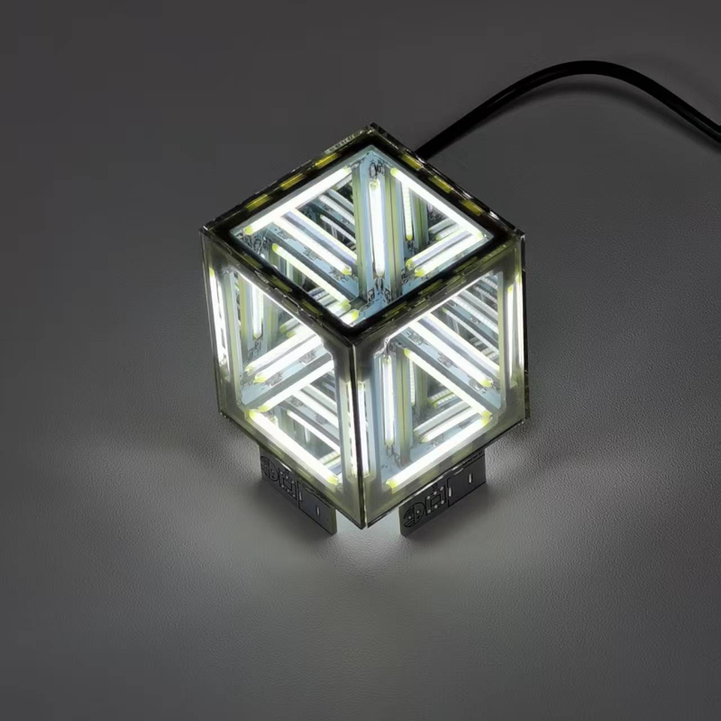 Diy Electronics Gifts - ชุดประกอบอิเล็กทรอนิกส์ DIY วิศวกรรมสี่มิติ ซูเปอร์คิวบ์ สร้างสรรค์ อะบิสไนท์