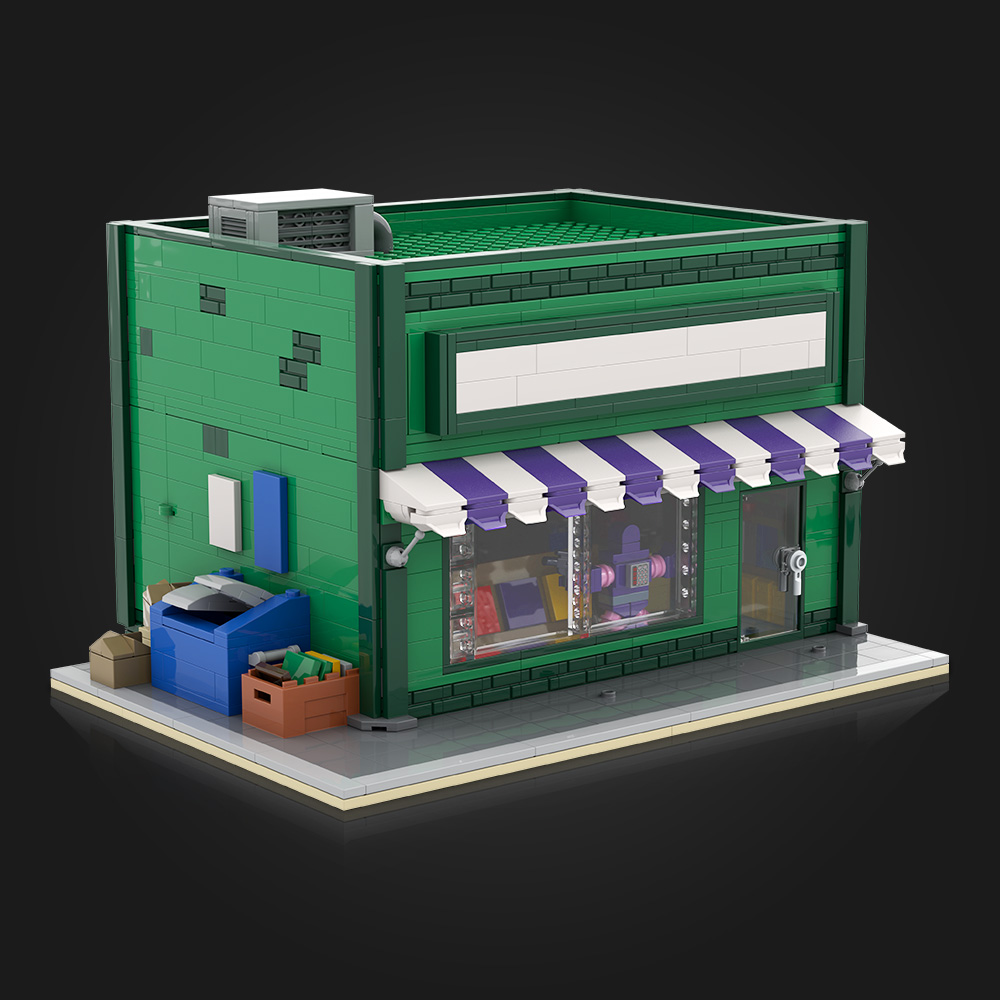 Diy Electronics Shop - ตัวต่อ MOC รุ่น Movie Street View