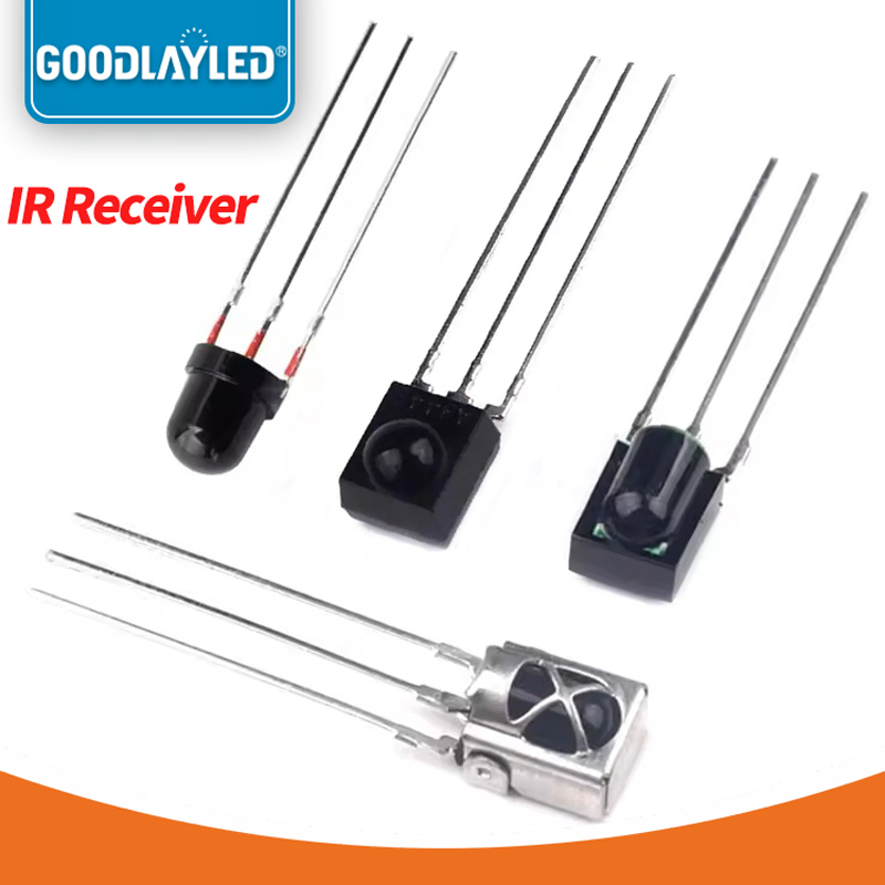 Ir Infrared Receiver - 10 ชิ้น/ล็อต ตัวรับสัญญาณอินฟราเรดอเนกประสงค์แบบ DIP LED รุ่น