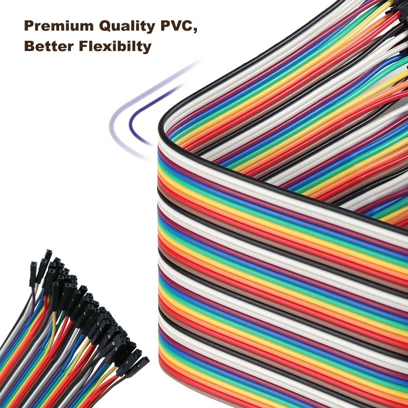 ชุดสายจัมเปอร์แบบริบบิ้น 40 พิ - Diy Electronics Breadboard บทวิจารณ์และราคา