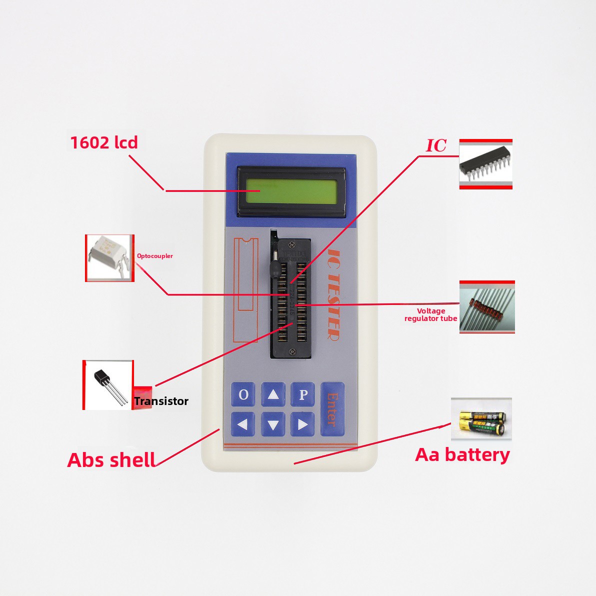 TSH‑06F เครื่องทดสอบทรานซิสเตอ - Diy Electronics Lab Equipment บทวิจารณ์และราคา