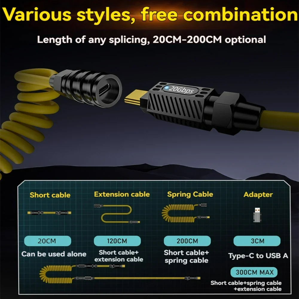 ชุดสายดาต้า USB C 7in1 สำหรับง - Diy Electronics Storage บทวิจารณ์และราคา