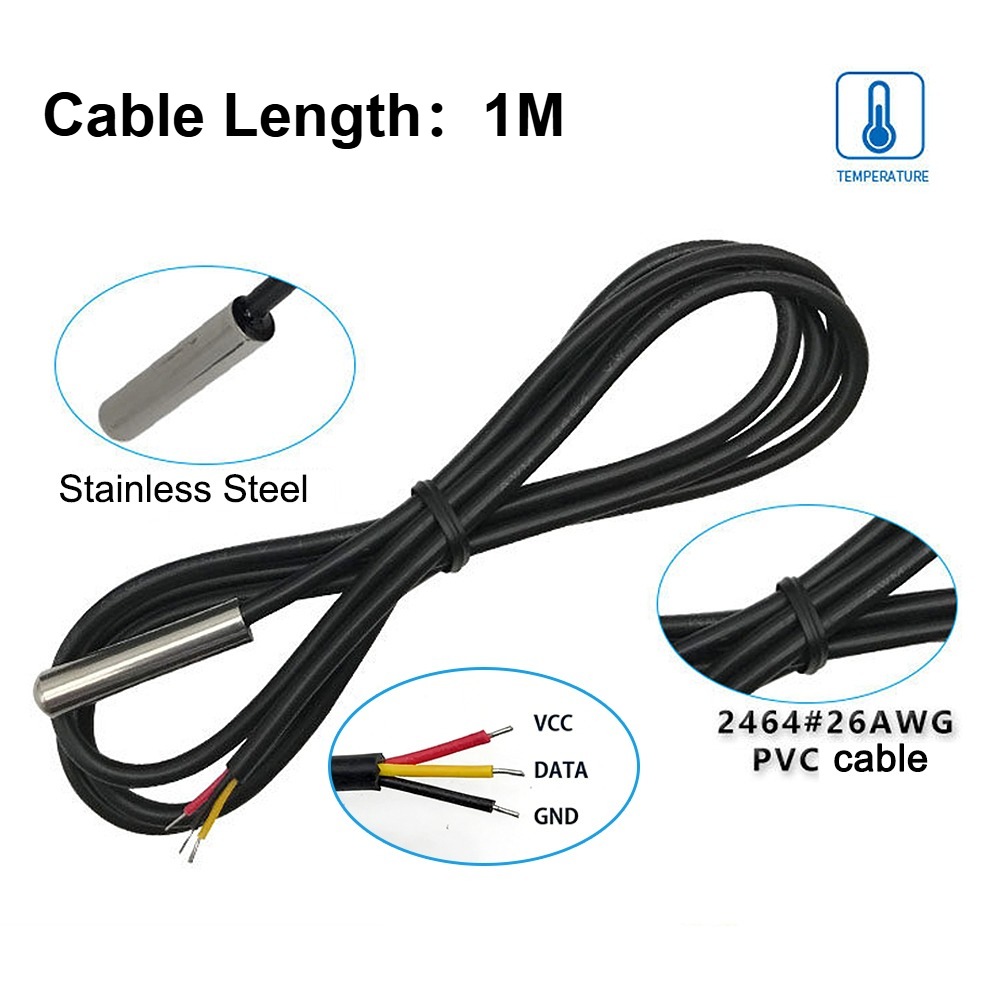 เซ็นเซอร์วัดอุณหภูมิแบบดิจิตอล - Ds18B20 Temperature Sensor บทวิจารณ์และราคา