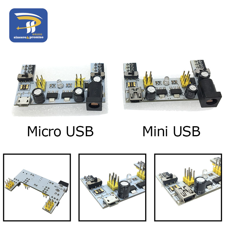 MB102 Mini Micro USB อินเทอร์เ - Diy Electronics Breadboard บทวิจารณ์และราคา