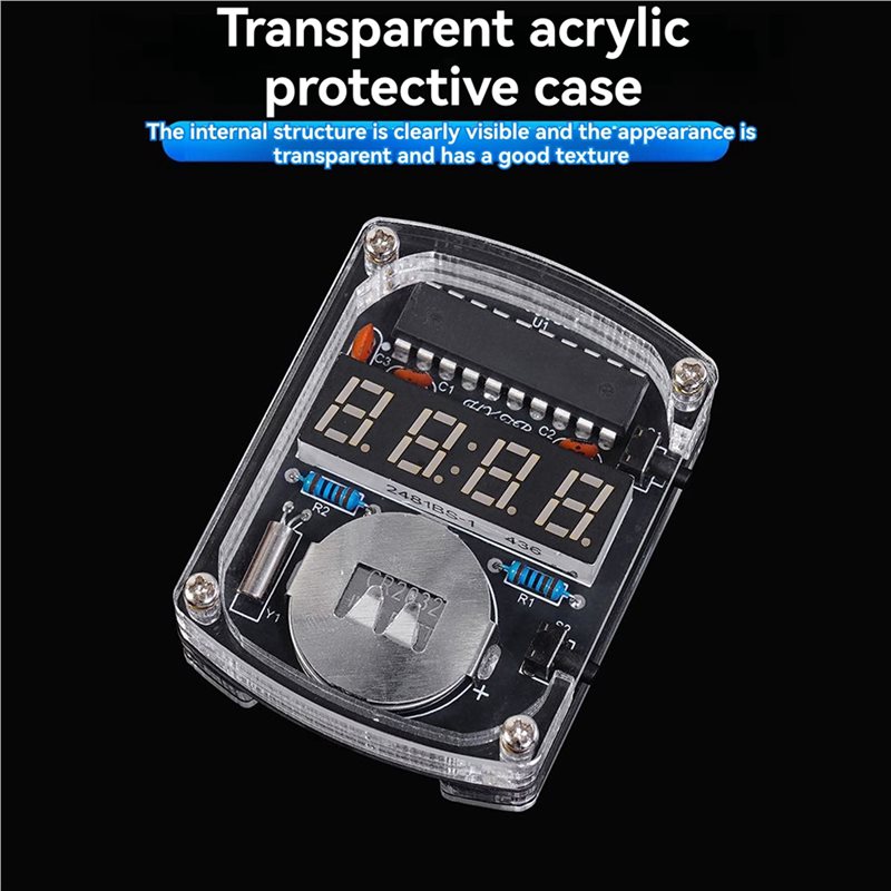 ชุดอุปกรณ์นาฬิกา LED DIY 2 ชิ้ - Diy Electronics Project Kit บทวิจารณ์และราคา