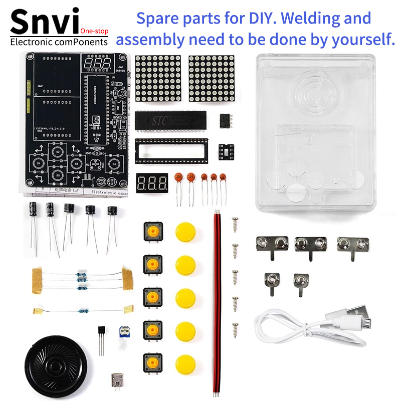 ชุดคิทเกมคอนโซลพิกเซล DIY Snvi - Diy Electronics For Kids บทวิจารณ์และราคา