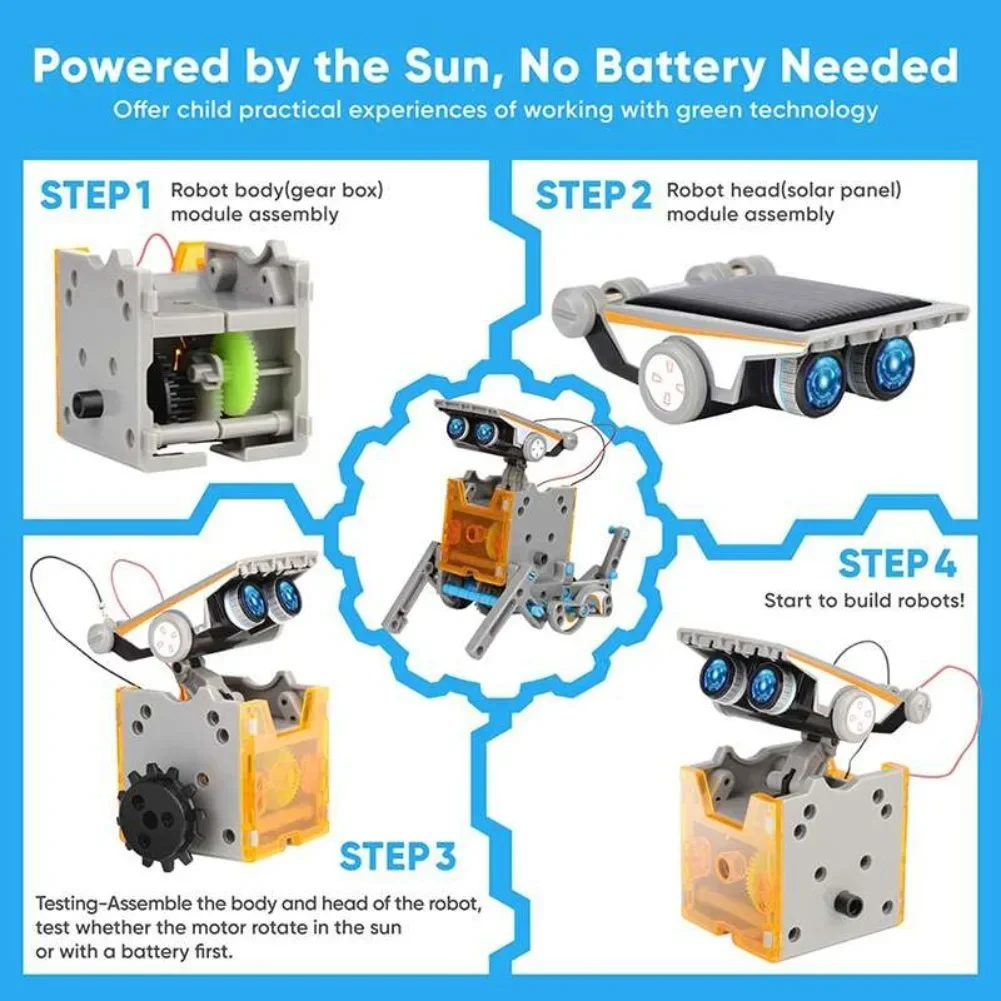13 in 1 พลังงานแสงอาทิตย์หุ่นย - Diy Electronics Gifts บทวิจารณ์และราคา