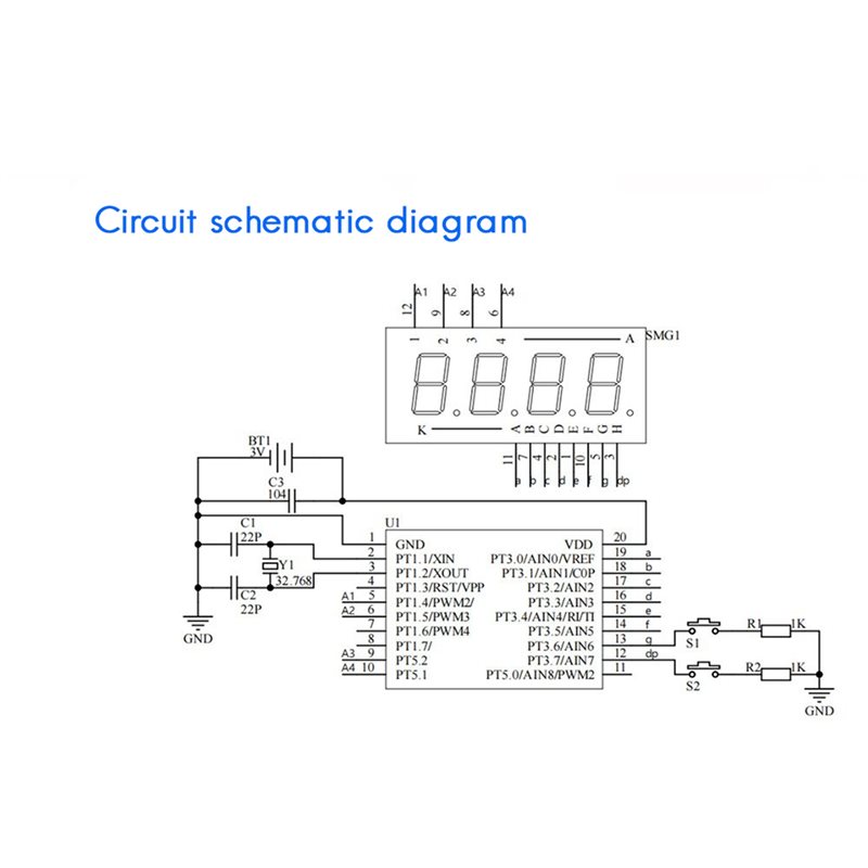ชุดอุปกรณ์นาฬิกา LED DIY 2 ชิ้ - Diy Electronics Project Kit บทวิจารณ์และราคา